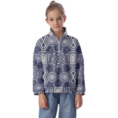 Abstract Pattern Geometric Backgrounds Kids  Half Zip Hoodie by Eskimos