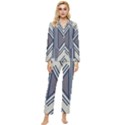 Abstract pattern geometric backgrounds  Womens  Long Sleeve Velvet Pocket Pajamas Set View1