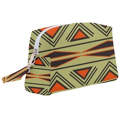 Abstract Pattern Geometric Backgrounds Wristlet Pouch Bag (large) by Eskimos