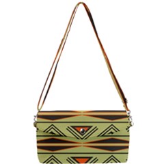 Abstract Pattern Geometric Backgrounds Removable Strap Clutch Bag by Eskimos