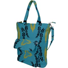 Folk Flowers Print Floral Pattern Ethnic Art Shoulder Tote Bag by Eskimos