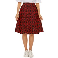 Micro Blood Red Cats Classic Short Skirt by NerdySparkleGoth