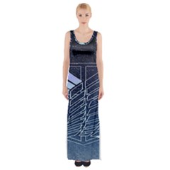 Attack On Titan Scouting Legion Thigh Split Maxi Dress by artworkshop