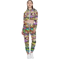 Character Disney Stained Cropped Zip Up Lounge Set by artworkshop