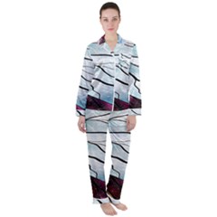 Anna Disney Frozen Stained Glass Satin Long Sleeve Pajamas Set by artworkshop