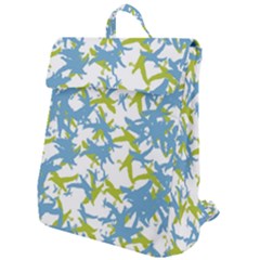 Birds Silhouette Motif Random Pattern Flap Top Backpack by dflcprintsclothing