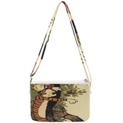 Calvin And Hobbes Double Gusset Crossbody Bag by artworkshop