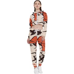 Catcher In The Rye Cropped Zip Up Lounge Set by artworkshop