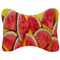 Watermelon Velour Seat Head Rest Cushion View1