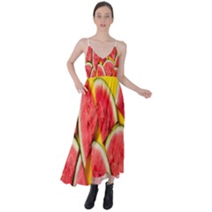 Watermelon Tie Back Maxi Dress by artworkshop