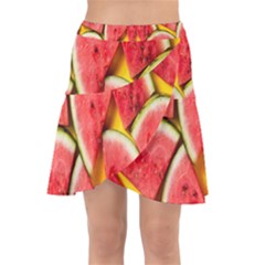 Watermelon Wrap Front Skirt by artworkshop