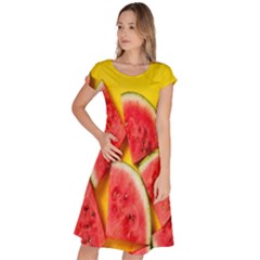 Watermelon Classic Short Sleeve Dress by artworkshop