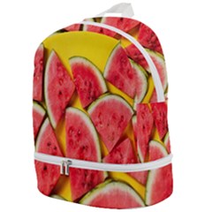 Watermelon Zip Bottom Backpack by artworkshop