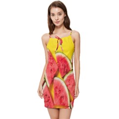 Watermelon Summer Tie Front Dress by artworkshop