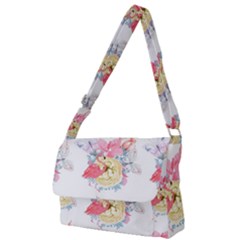 Flamingos Full Print Messenger Bag (s) by Sparkle