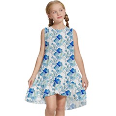 Flowers Pattern Kids  Frill Swing Dress by Sparkle