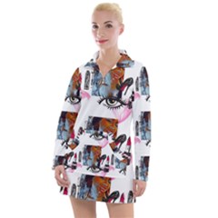 Modern Art Women s Long Sleeve Casual Dress by Sparkle