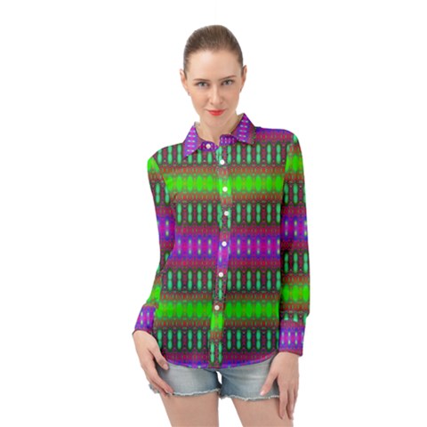 Alienate Me Long Sleeve Chiffon Shirt by Thespacecampers