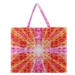 Bursting Energy Zipper Large Tote Bag by Thespacecampers