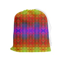 Electric Sunset Drawstring Pouch (xl) by Thespacecampers