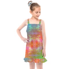 Faded Consciousness Kids  Overall Dress by Thespacecampers