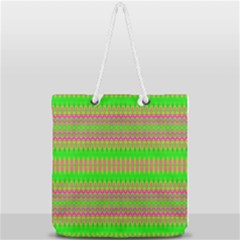 Neon Hopes Full Print Rope Handle Tote (large) by Thespacecampers