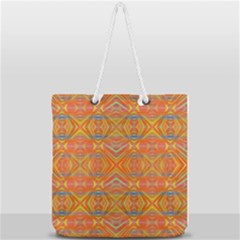 Orange You Glad Full Print Rope Handle Tote (large) by Thespacecampers