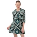 Abstract pattern geometric backgrounds Mini Skater Shirt Dress View1