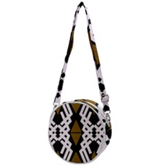 Abstract Pattern Geometric Backgrounds  Crossbody Circle Bag by Eskimos