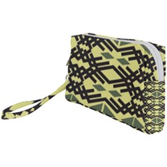 Abstract Pattern Geometric Backgrounds Wristlet Pouch Bag (small) by Eskimos