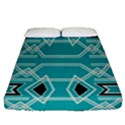 Abstract pattern geometric backgrounds  Fitted Sheet (Queen Size) View1