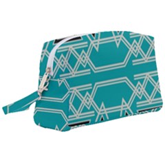 Abstract Pattern Geometric Backgrounds  Wristlet Pouch Bag (large) by Eskimos