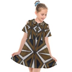 Sp 1589 Kids  Short Sleeve Shirt Dress by Eskimos