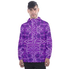 Folk Flowers Print Floral Pattern Ethnic Art Men s Front Pocket Pullover Windbreaker by Eskimos