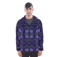 Folk Flowers Print Floral Pattern Ethnic Art Men s Hooded Windbreaker by Eskimos