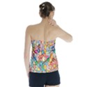 Floral Flowers Strapless Top View2