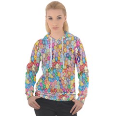 Floral Flowers Women s Overhead Hoodie by artworkshop