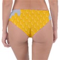 Hexagons Yellow Honeycomb Hive Bee Hive Pattern Reversible Classic Bikini Bottoms View2