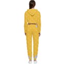 Hexagons Yellow Honeycomb Hive Bee Hive Pattern Cropped Zip Up Lounge Set View2