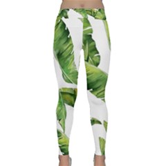 Sheets Tropical Plant Palm Summer Exotic Classic Yoga Leggings by artworkshop