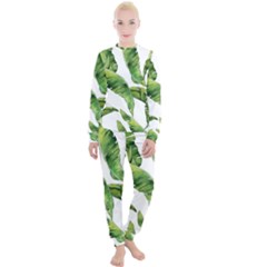 Sheets Tropical Plant Palm Summer Exotic Women s Lounge Set by artworkshop