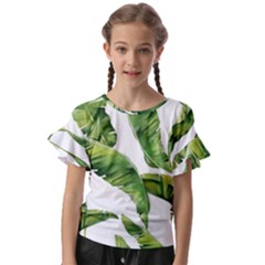 Sheets Tropical Plant Palm Summer Exotic Kids  Cut Out Flutter Sleeves by artworkshop