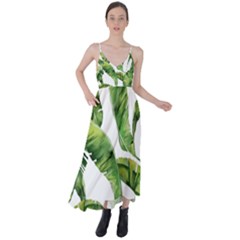 Sheets Tropical Plant Palm Summer Exotic Tie Back Maxi Dress by artworkshop