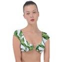 Sheets Tropical Plant Palm Summer Exotic Cap Sleeve Ring Bikini Top View1