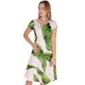 Sheets Tropical Plant Palm Summer Exotic Classic Short Sleeve Dress View1