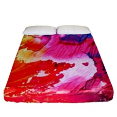 Colorful Painting Fitted Sheet (queen Size) by artworkshop