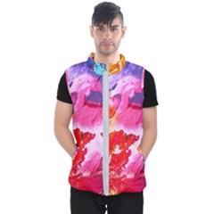 Colorful Painting Men s Puffer Vest by artworkshop