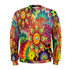 Mandalas Colorful Abstract Ornamental Men s Sweatshirt by artworkshop