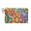 Mandalas Colorful Abstract Ornamental Canvas Cosmetic Bag (Large) View1