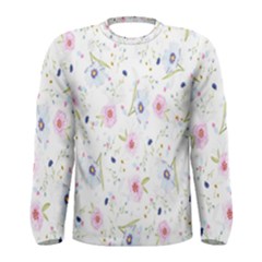 Pattern Flowers Men s Long Sleeve Tee by artworkshop